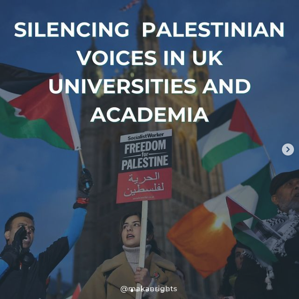 Silencing Palestinian Voices in UK Universities and Academia